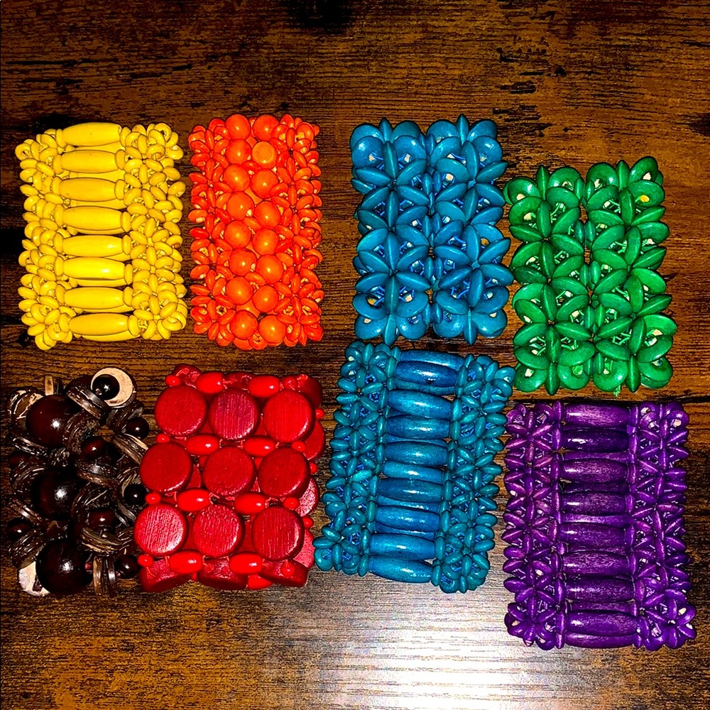 Colorful Beaded Bracelets Set